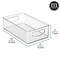mDesign Plastic Kitchen Pantry Storage Organizer Bin with Handles, 4 Pack